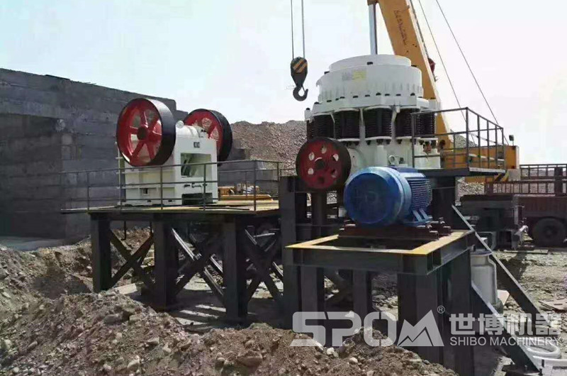 石場(chǎng)一破二破設(shè)備，顎式破碎機(jī)和圓錐破碎機(jī)